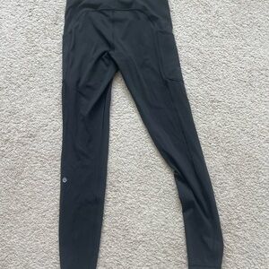 Black High-Waisted Leggings with pockets. Sz 6 - Great condition!